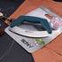 Schiv Mezzaluna Stainless Steel Chopping Knife, Green, 20cm Length, Kitchen Essentials.