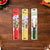Schiv Serrated Kitchen Knife Set - Stainless Steel, 6 Pcs, 3 Colors, 19 cm Length.