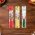 Schiv Serrated Kitchen Knife Set - Stainless Steel, 6 Pcs, 3 Colors, 19 cm Length.